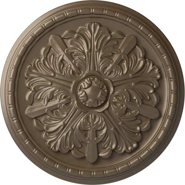 Ekena Millwork Washington Ceiling Medallion (Fits Canopies up to 2 7/8"), 17 1/8"OD x 1 1/2"P, Warm Silver CM17WAWSS - main